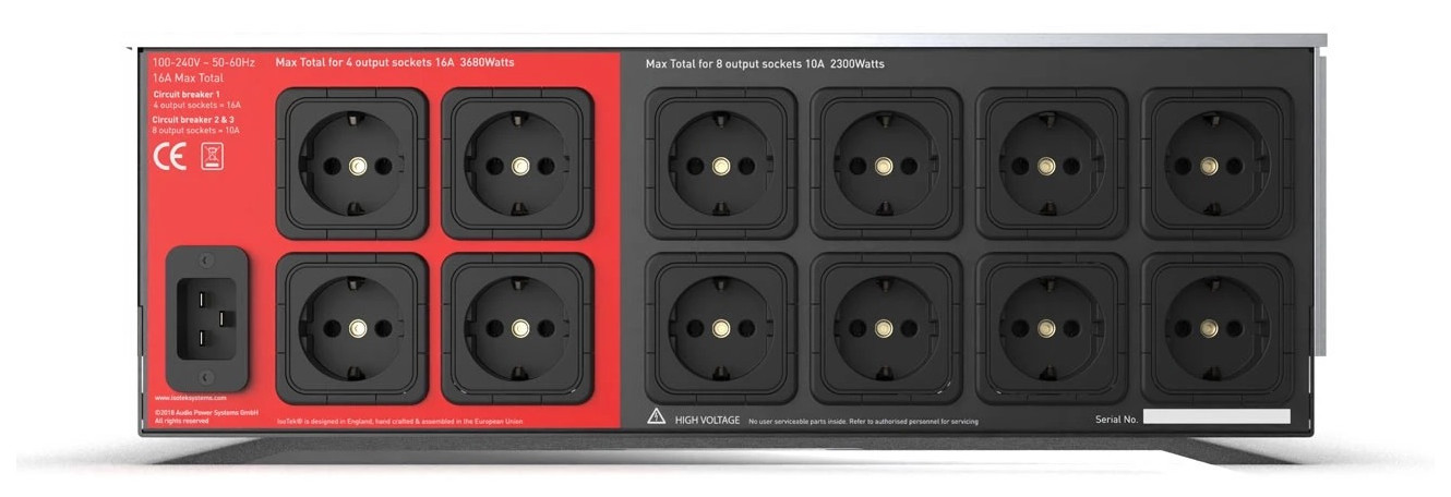 Auditorium Isotek EVO3 Nova 12-fach Netzfilter mit Premier Kabel 1,5m C19 297958 - 3