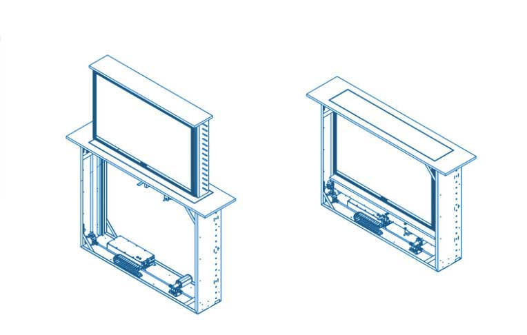 Auditorium Okugi Pop-Up Turn Lift Silent PUT-42-sil 213623 - 2