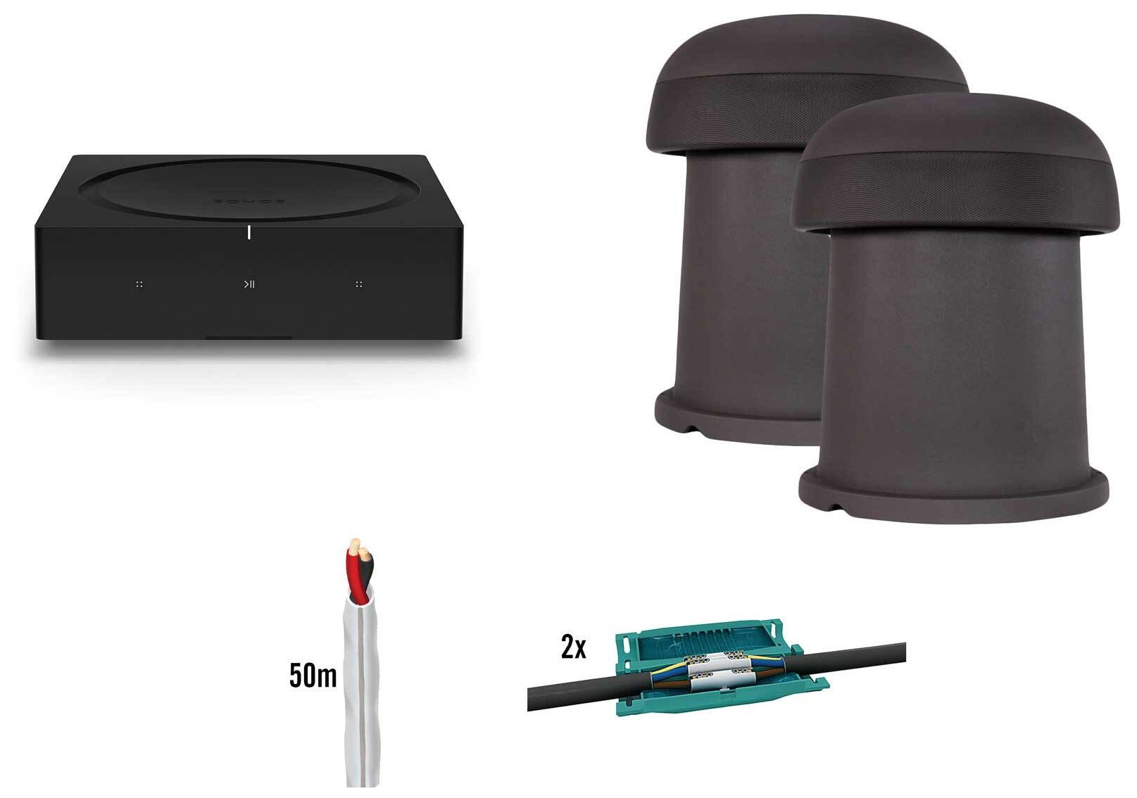 Auditorium Sonos Outdoor-Soundpaket Multiroom Verstärker+ Omni 6 T 291810 - 1
