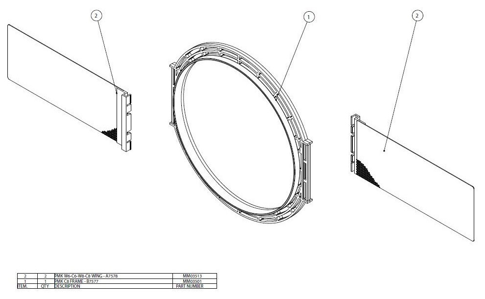 Auditorium Bowers & Wilkins PMK C8 Pre-Mount-Kit 253558 - 1