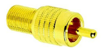 Auditorium Audioquest F ->RCA Male Adapter Female F zu Male RCA 252309 - 1