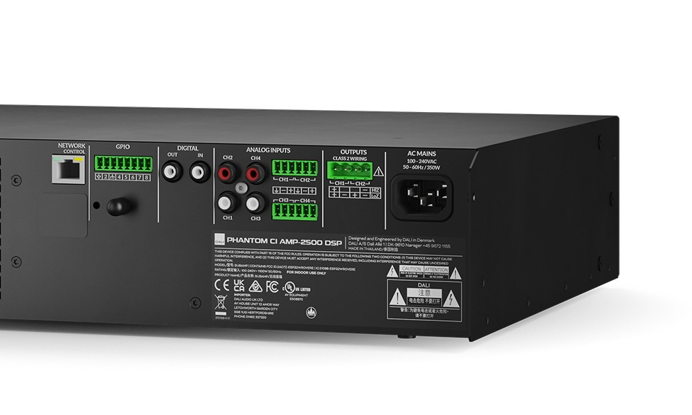 Auditorium Dali Phantom CI AMP-2500 DSP Verstärker 201509 - 4