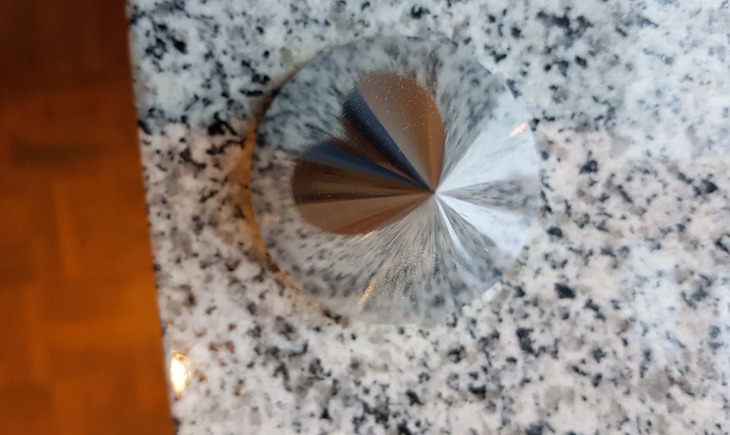 Auditorium Diverse Stone-Rack HiFi-Rack heller Granit/ Chrom Stahl 220621 - 4