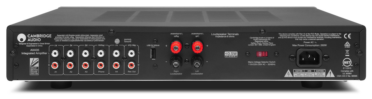 Auditorium Cambridge Audio AXA35 35 Watt Verstärker Luna Grey 286358 - 2