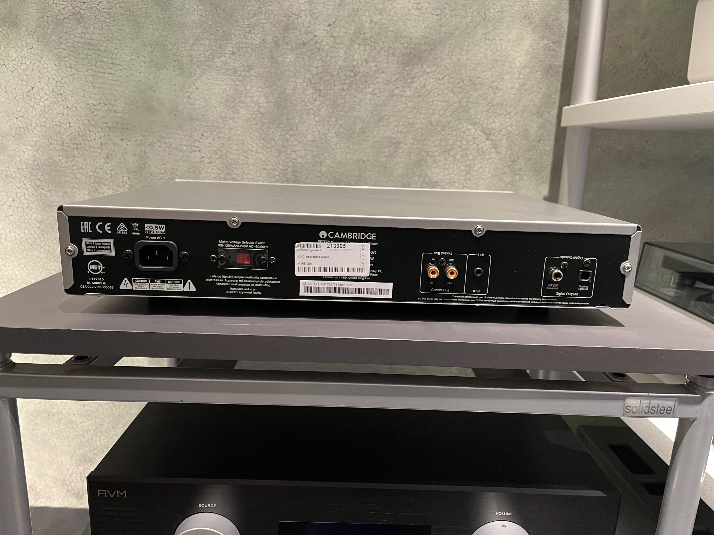 Auditorium Cambridge Audio CXC CD-Transport Silber 213905 - 3
