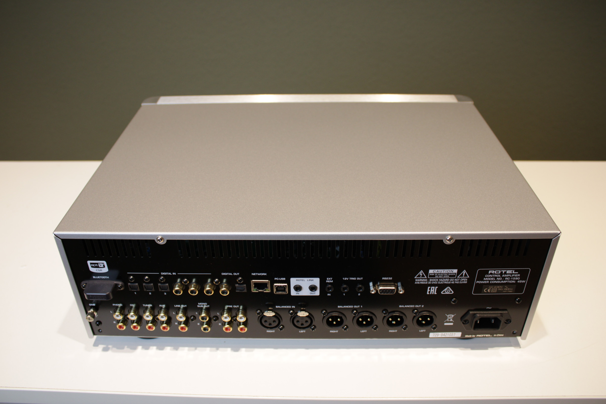 Auditorium Rotel RC-1590 Stereo-Vorverstärker silber 212349 - 4