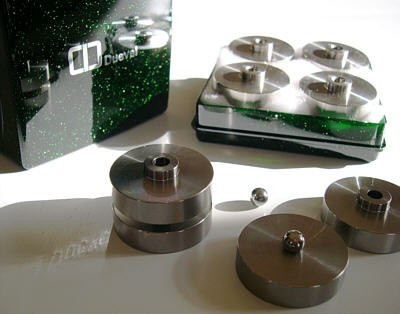 Auditorium Duevel Lautsprecher Pucks Lautsprecherfüße Edelstahl Set zu 8 Stück 259310 - 3