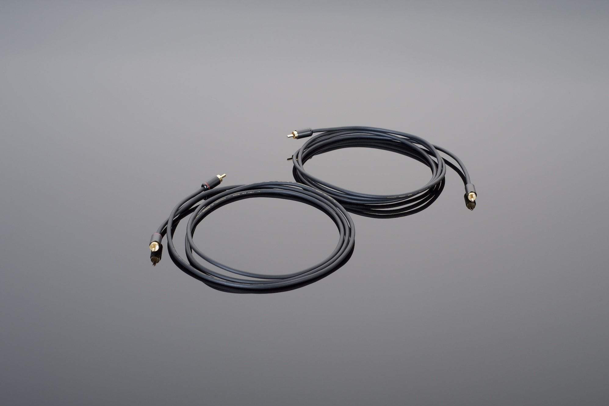 Auditorium Transparent Cable Hardwired RCA Interconnect 286681 - 1