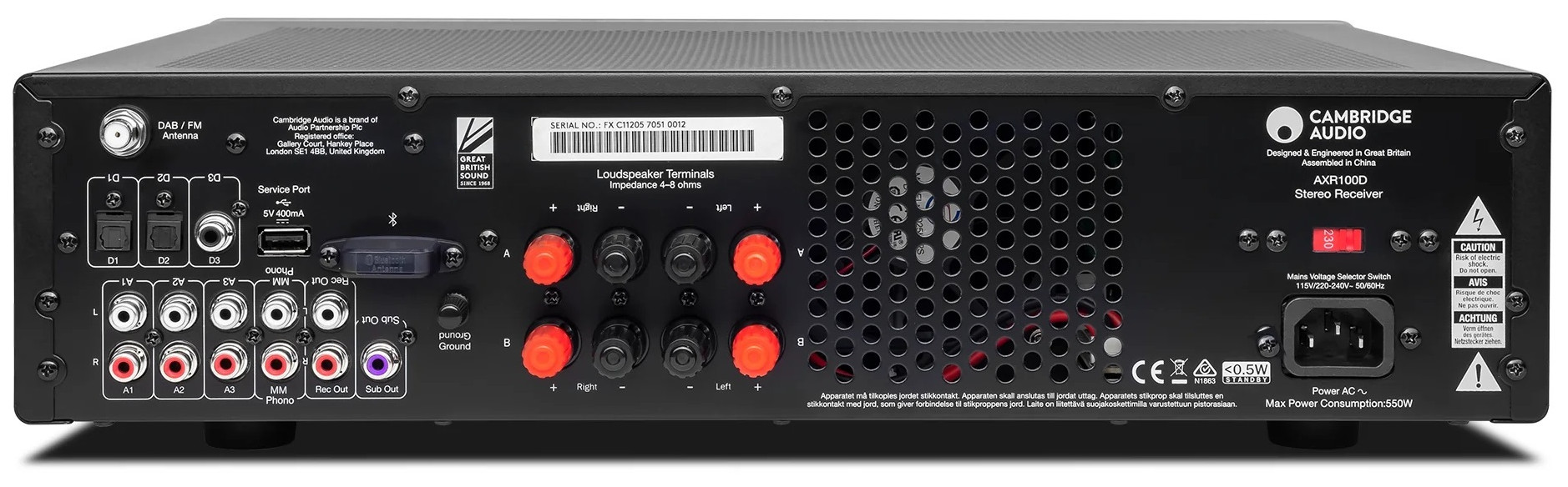 Auditorium Cambridge Audio AXR100D FM/DAB-STEREO-RECEIVER  288945 - 3