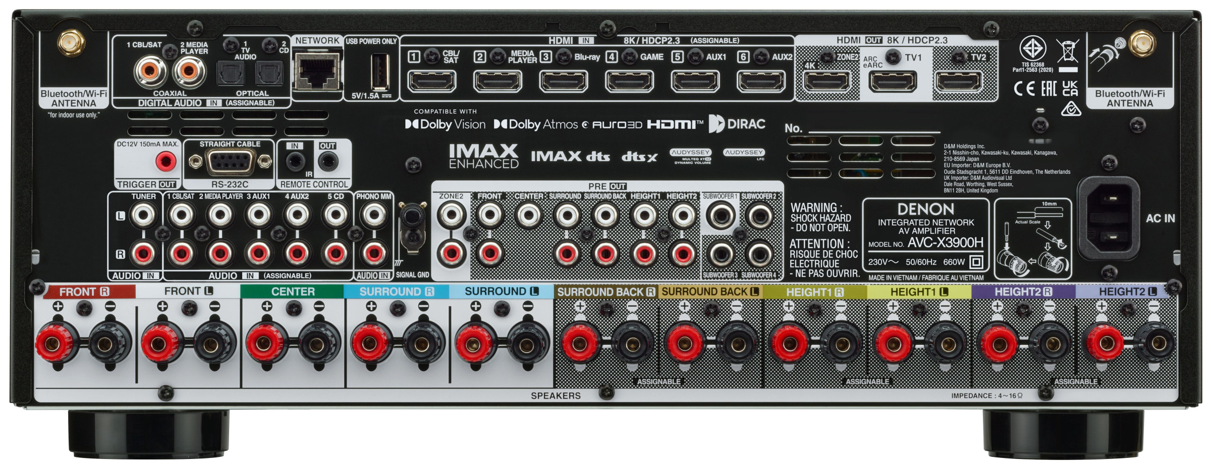 Auditorium Denon AVC-X3900H Receiver 216487 - 4