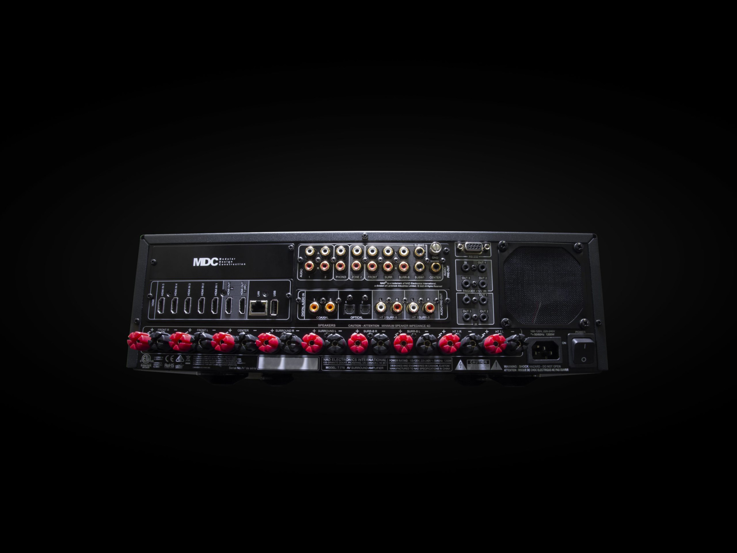 Auditorium NAD T778 7.1.4 A/V-Receiver mit Atmos und 4K BluOS 288500 - 3
