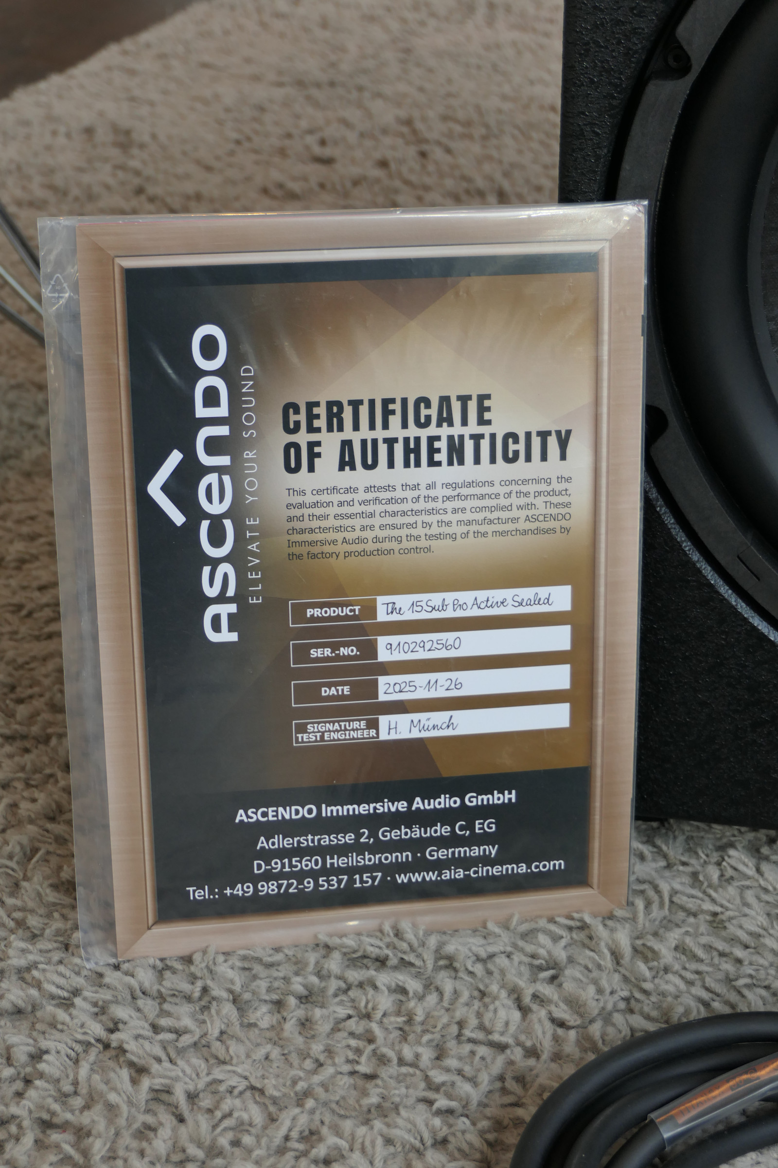 Auditorium Ascendo SMS G15 vollaktiver Sub mit DSP 215346 - 4