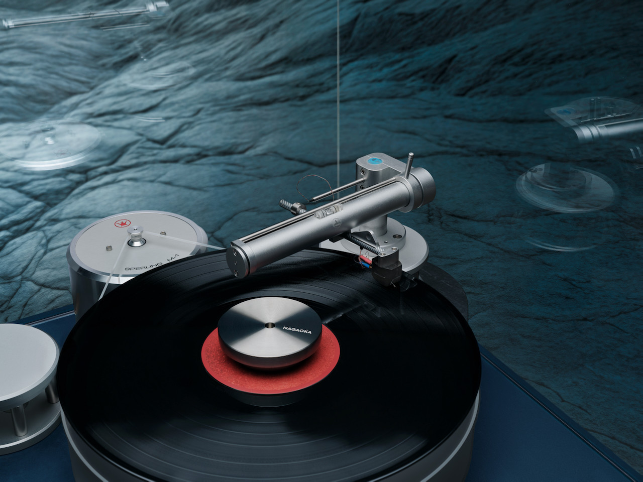 Auditorium Auditorium Auftakt Schiefer Vinyl Bundle mit Nagaoka Vinyl Care Set 212933 - 3