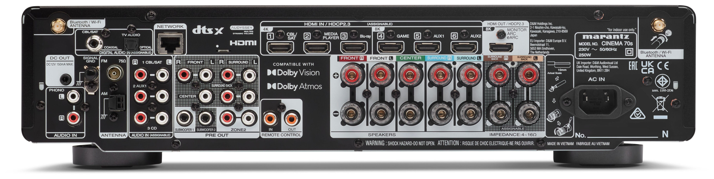 Auditorium Marantz CINEMA 70s 7.2 AV-Receiver 296561 - 2