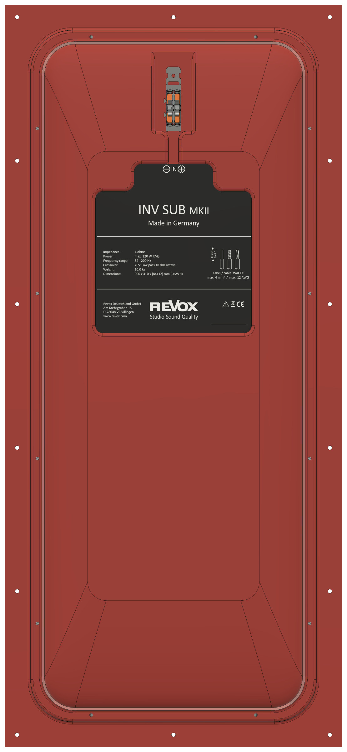 Auditorium Revox INV SUB MKII Invisible Subwoofer 211293 - 1