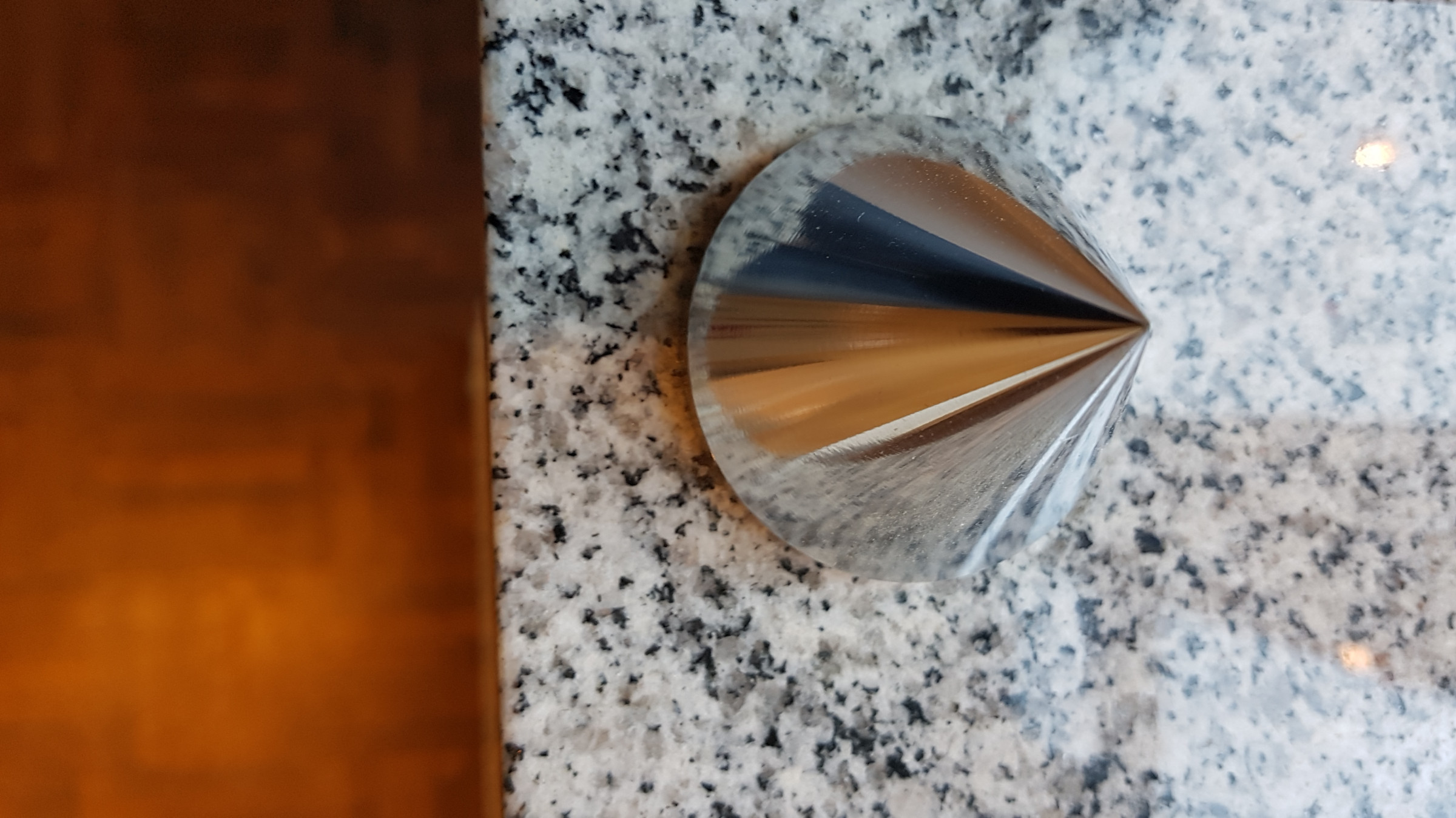 Auditorium Diverse Stone-Rack HiFi-Rack heller Granit/ Chrom Stahl 220621 - 3