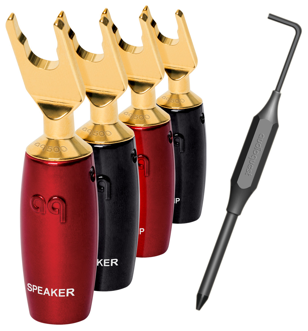 Auditorium Audioquest Spade 507 Series Multi-Spade gold 4er Set 269713 - 1