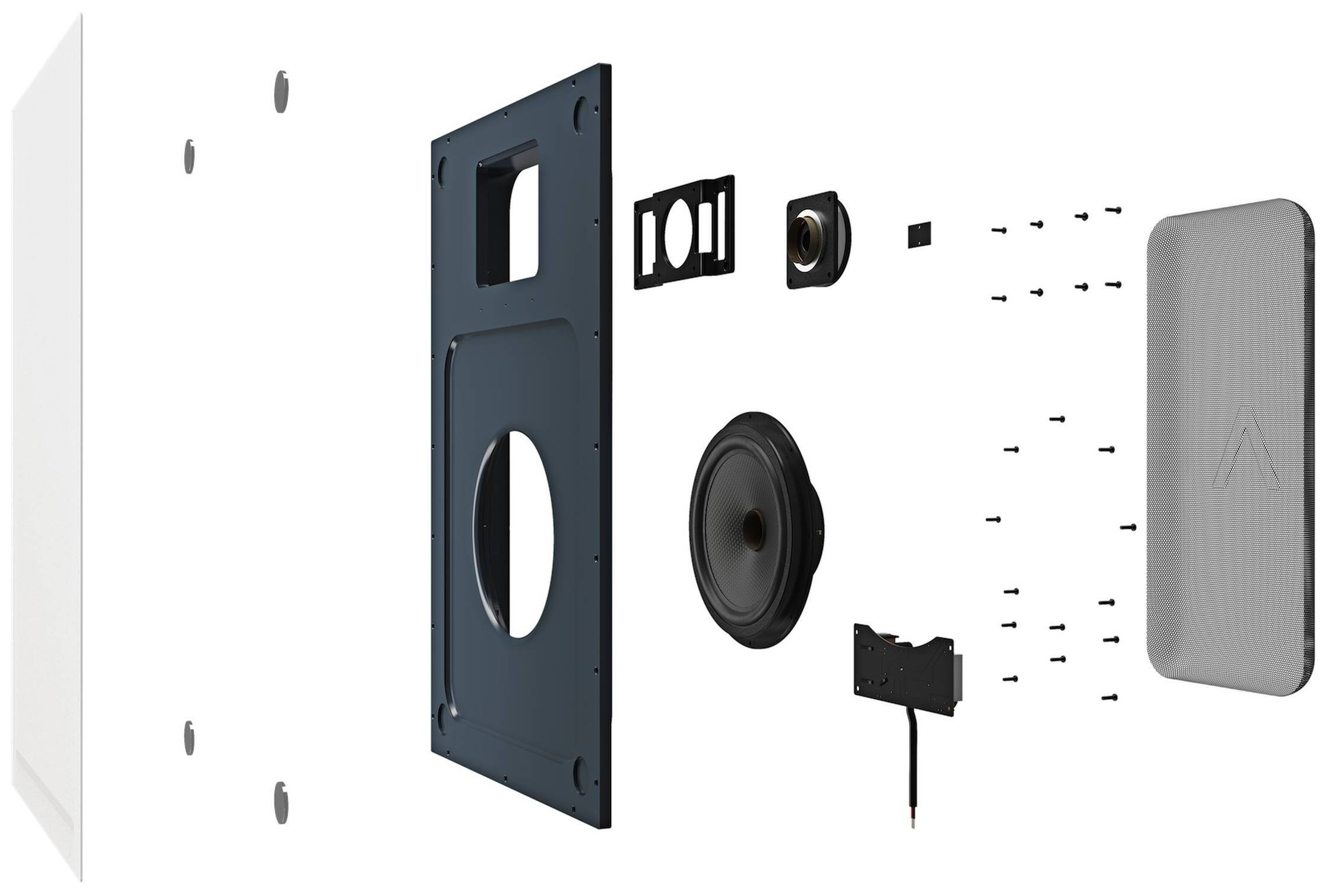 Auditorium Sonance IS15 W Unterputzsubwoofer 15 Zöller mit Überlastschutz 213114 - 2