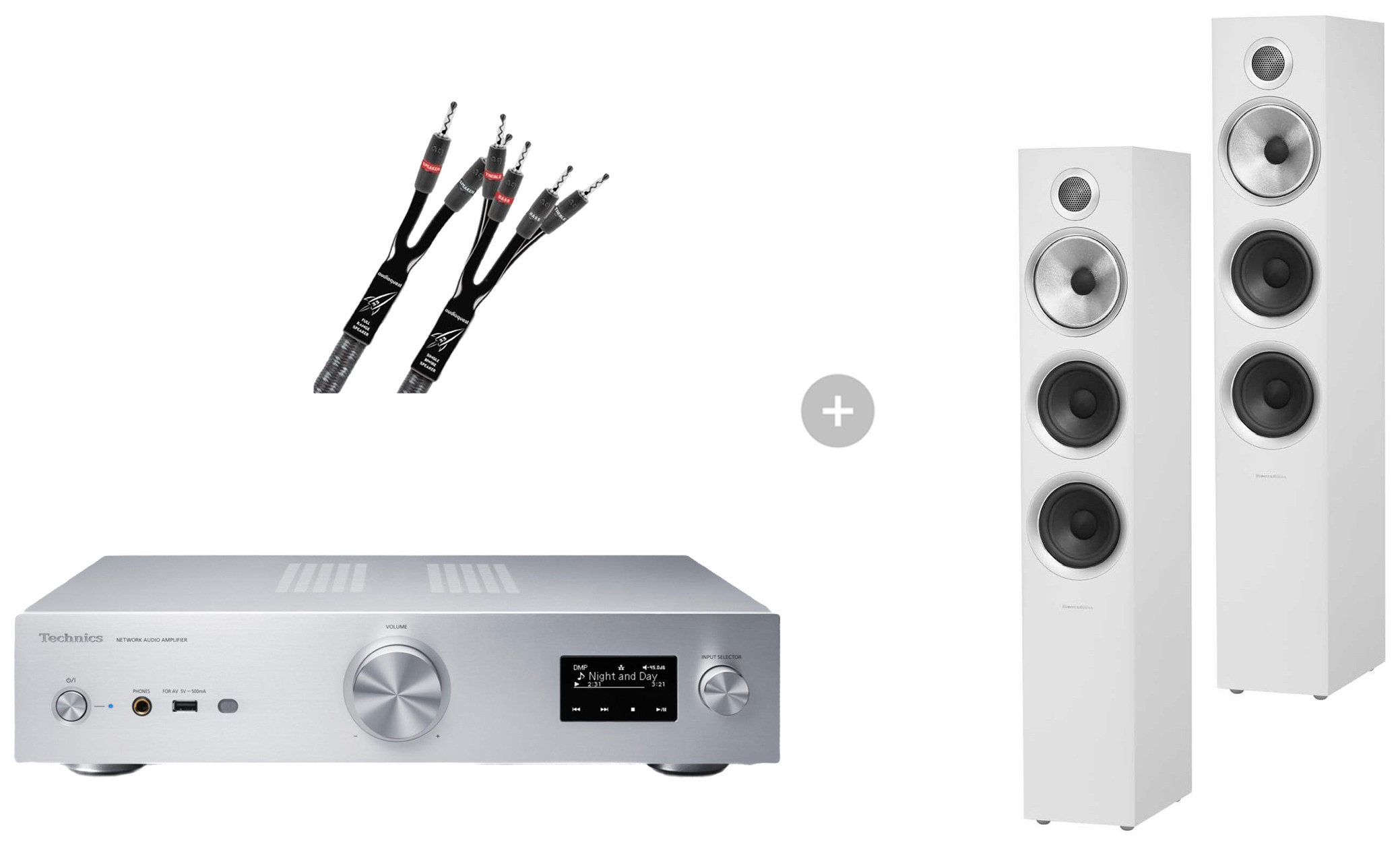Auditorium Technics SU-GX70 Verstärker + B&W 704 S2 Lautsprecher Set 207103 - 1