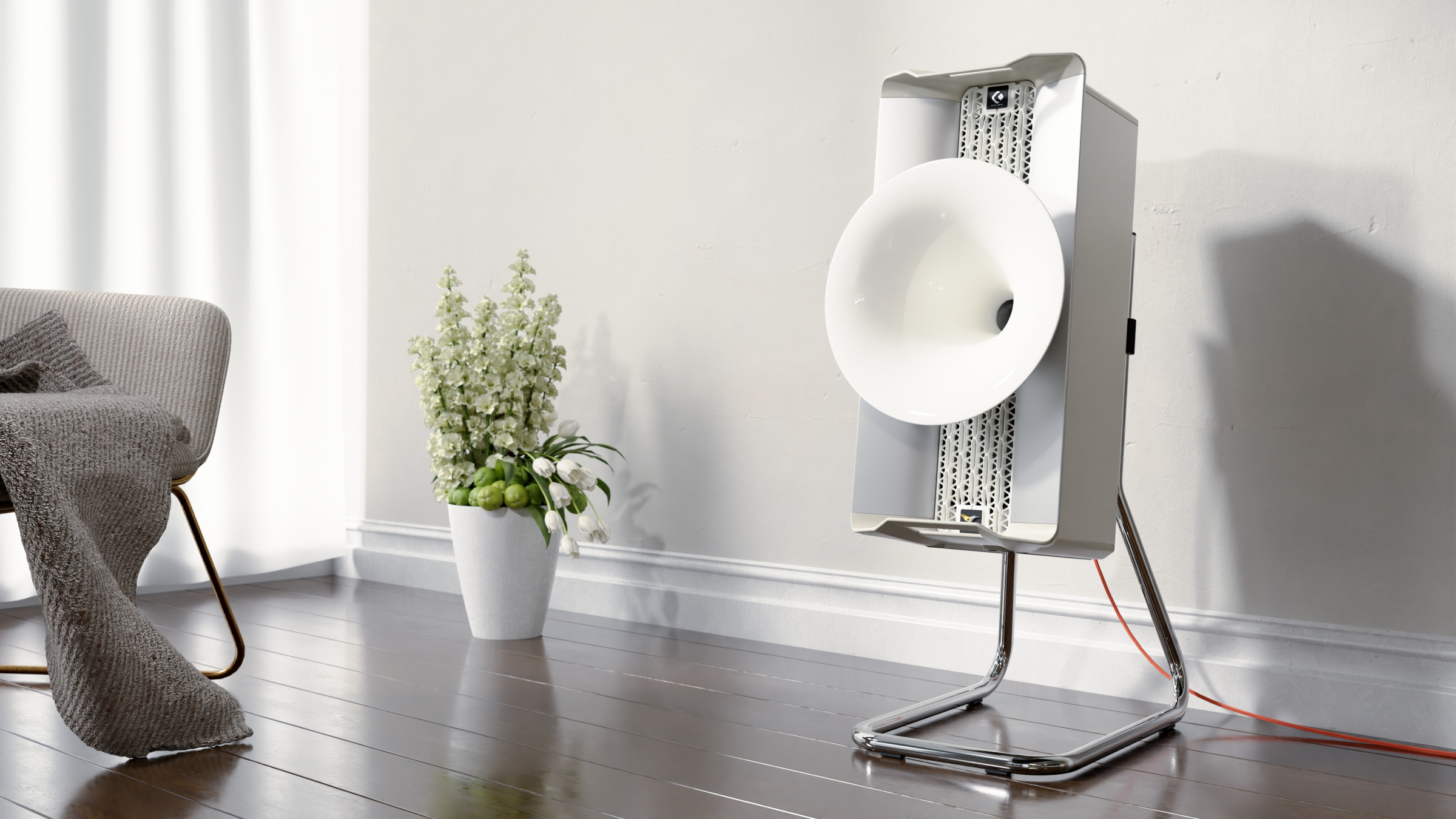 Auditorium Avantgarde-Acoustic Colibri C2 Hornlautsprecher inkl. Lautsprechergestell 205125 - 1