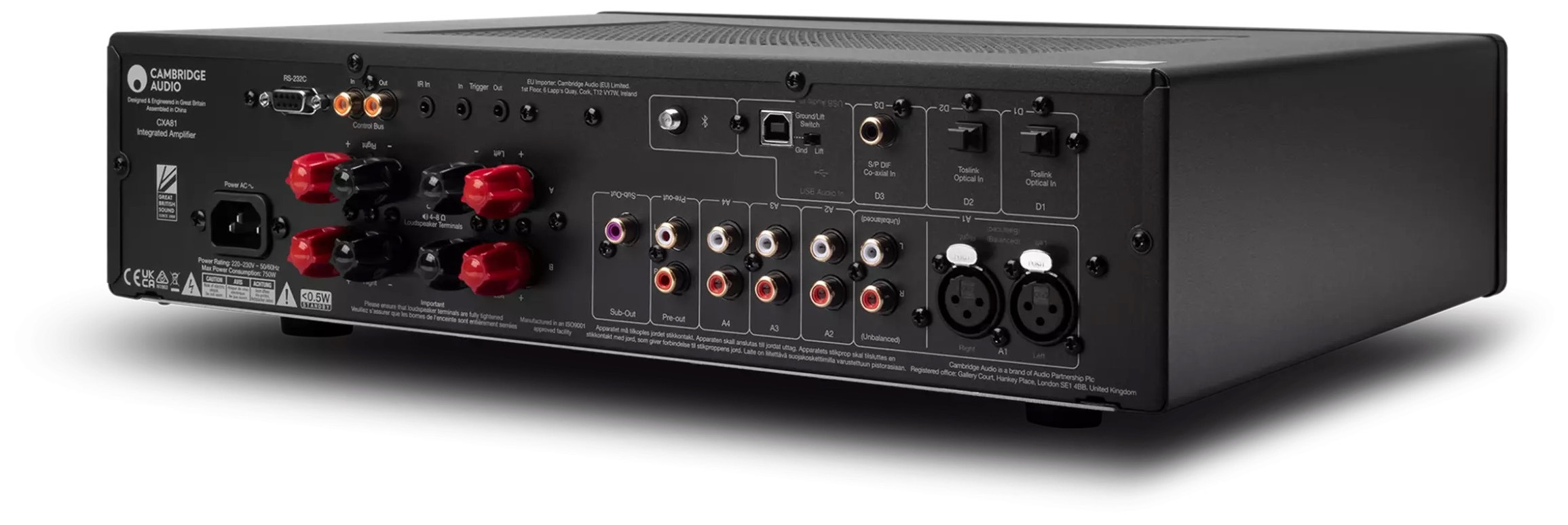 Auditorium Cambridge Audio CXA81 Vollverstärker Black Limited Edition 297815 - 4