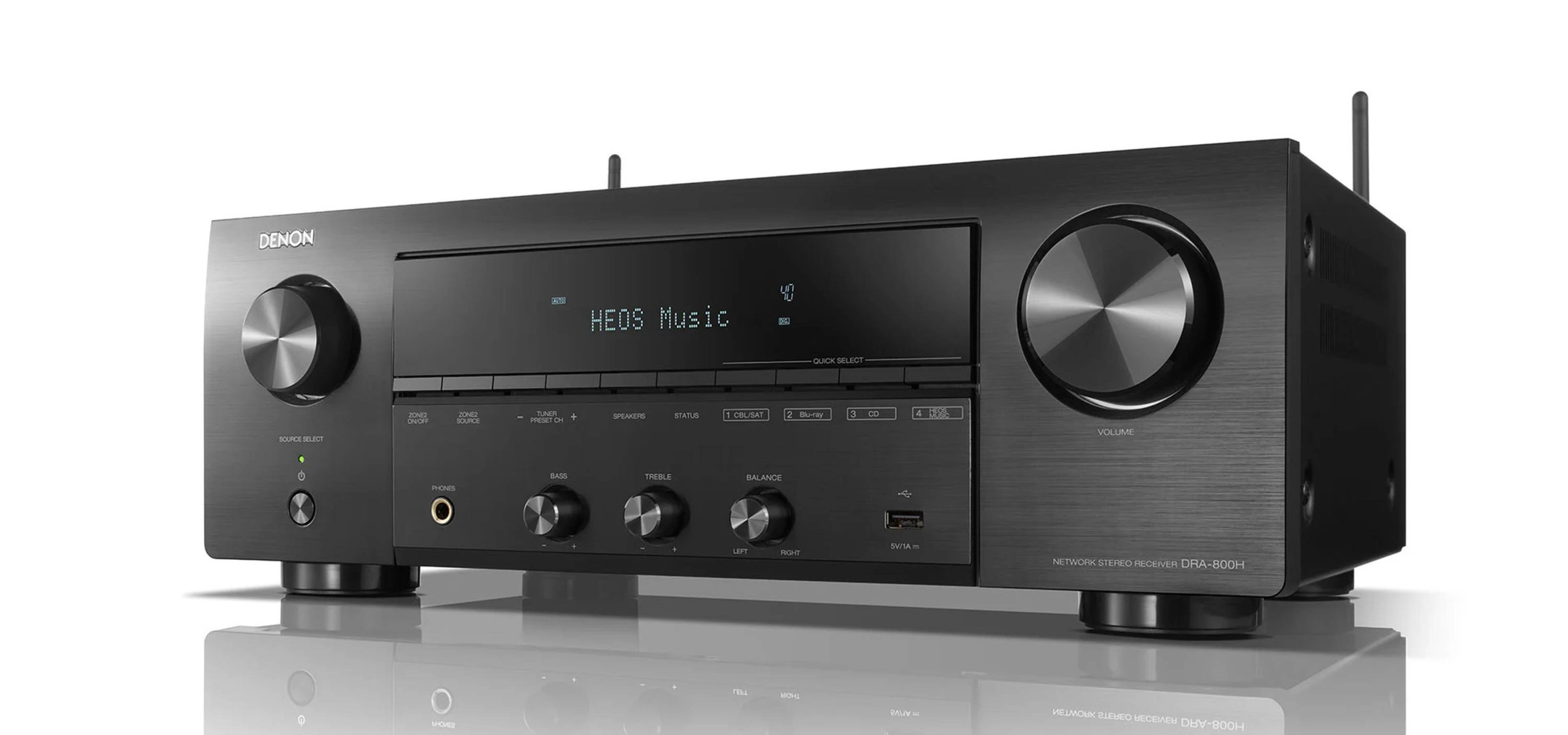 Auditorium Denon Coal Black-Set: DRA 800H mit KEF Q750 und Rega Planar1 297252 - 2