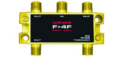 Auditorium Audioquest F ->4F 75 Ohm Splitter 5MHz-2MHz 252315 - 1