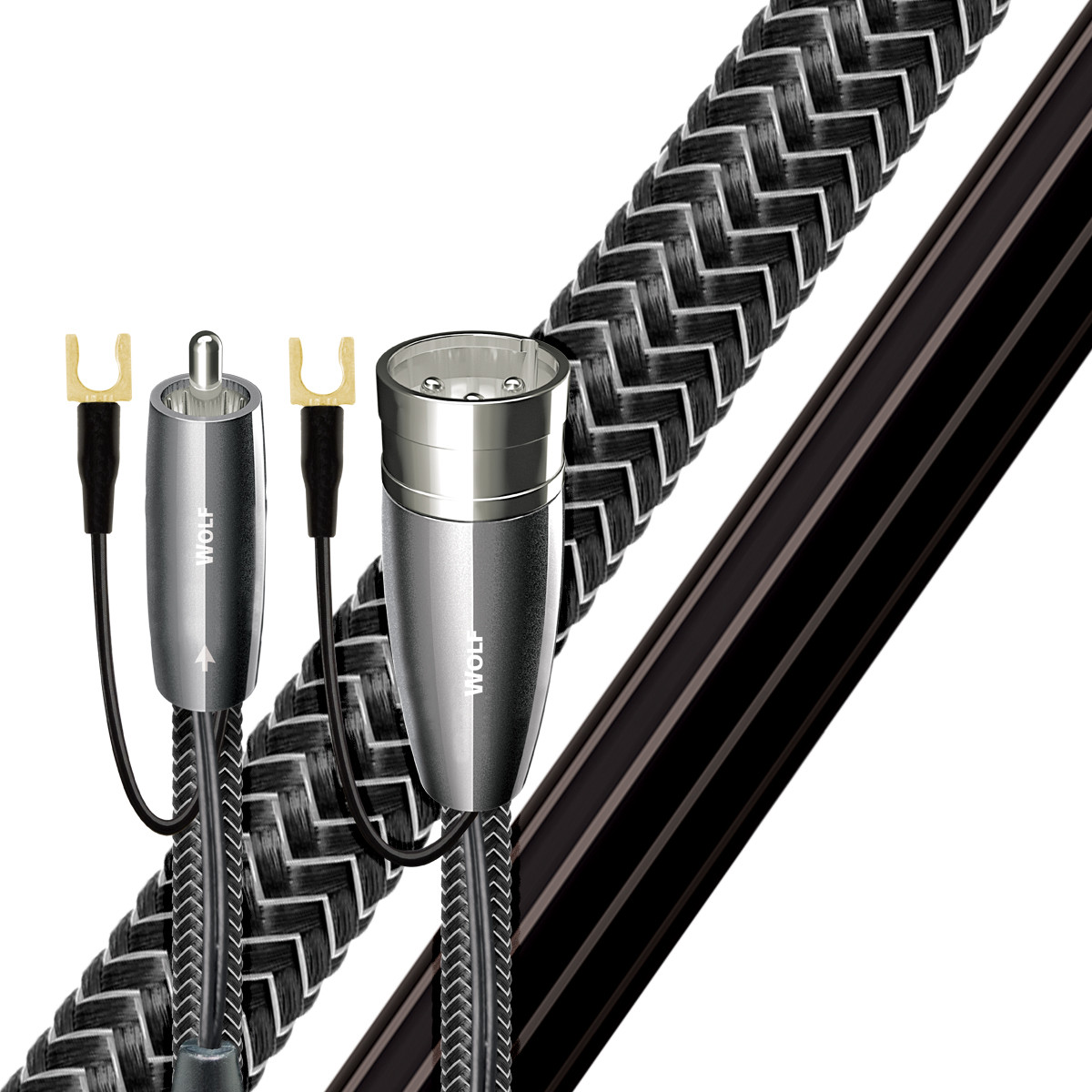 Auditorium Audioquest Wolf RCA Ummantelung Gewebegeflecht 267505 - 1