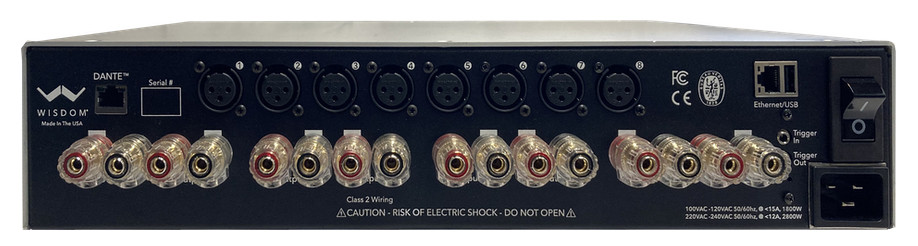 Auditorium Wisdom SA-8-DSP 8-Kanal DSP Verstärker 209116 - 2