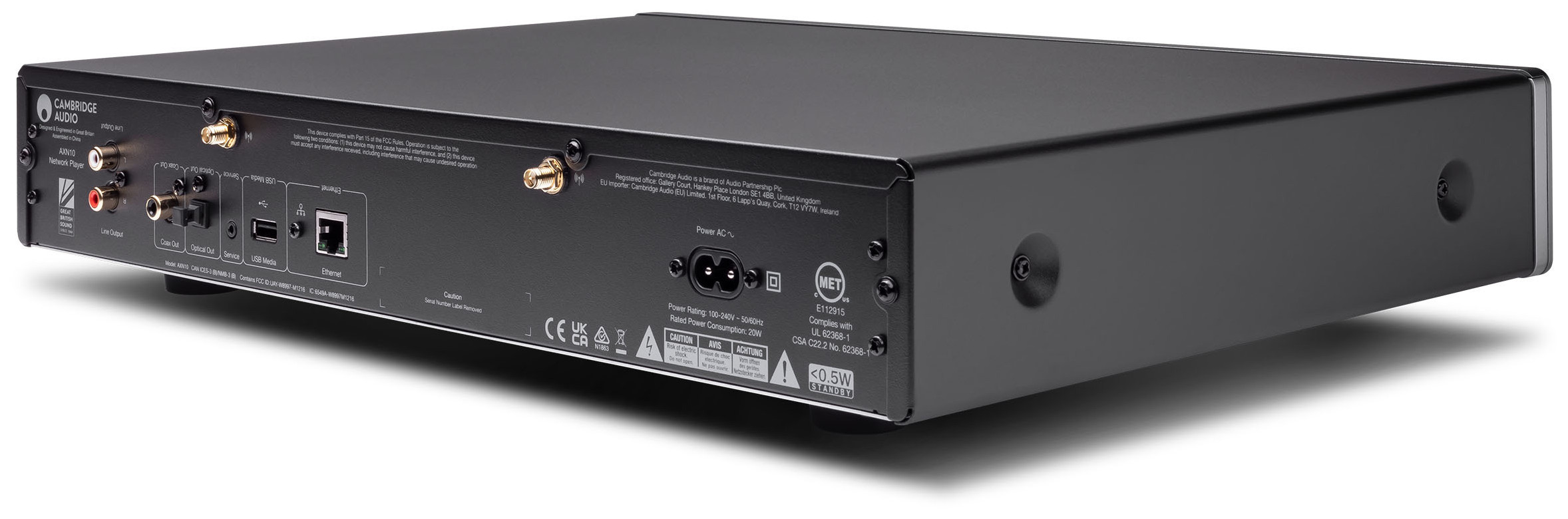 Auditorium Cambridge Audio AXN 10 Netzwerk-Player Luna Grey 297872 - 6