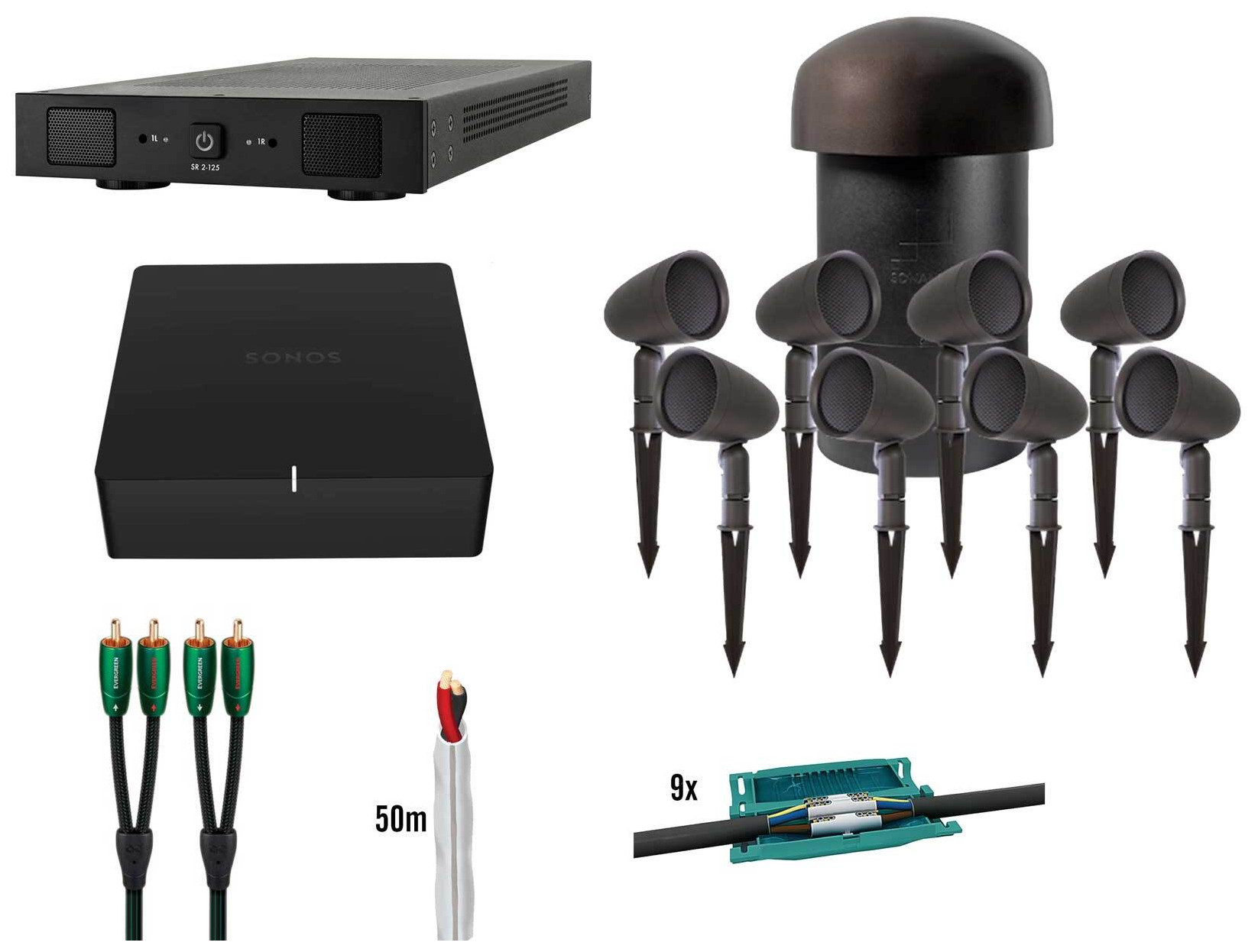Auditorium Sonos Outdoor-Soundpaket Port Streaming + Gartensystem 291529 - 1