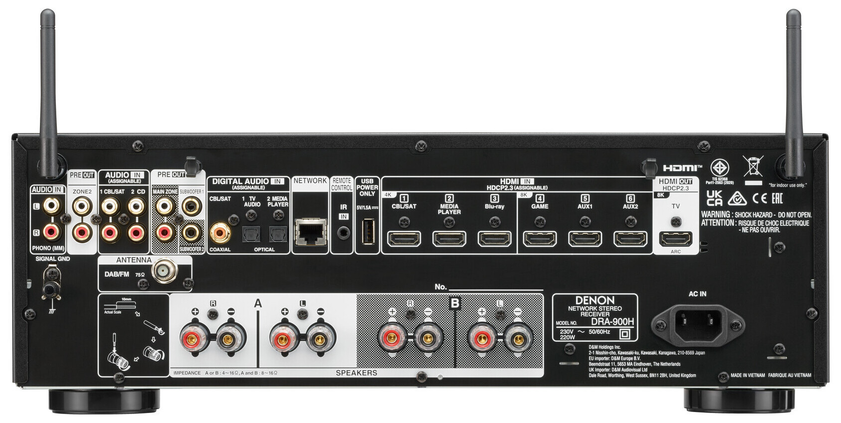 Auditorium Denon DRA-900H Netzwerk-Stereo-Receiver 201573 - 4