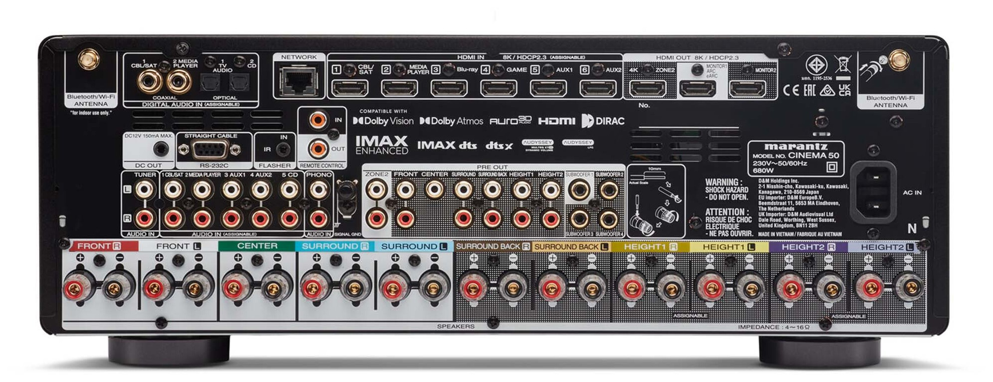 Auditorium Marantz CINEMA 50 9.4 AV-Verstärker 296555 - 3