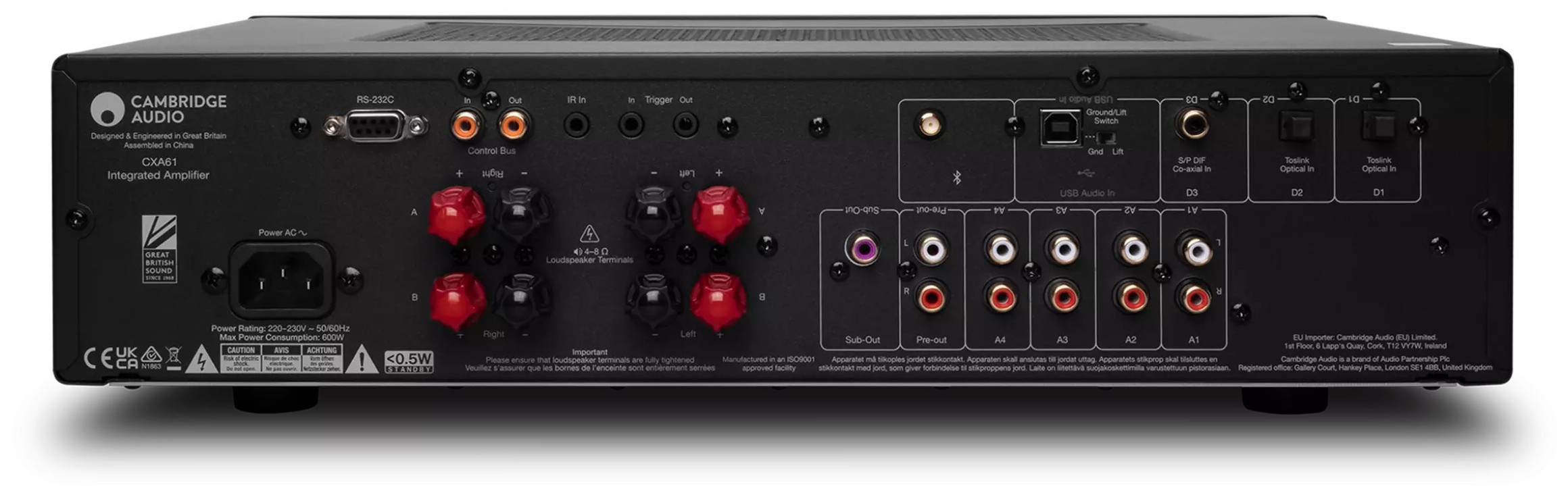 Auditorium Cambridge Audio CXA61 Vollverstärker Black Limited Edition 297814 - 5