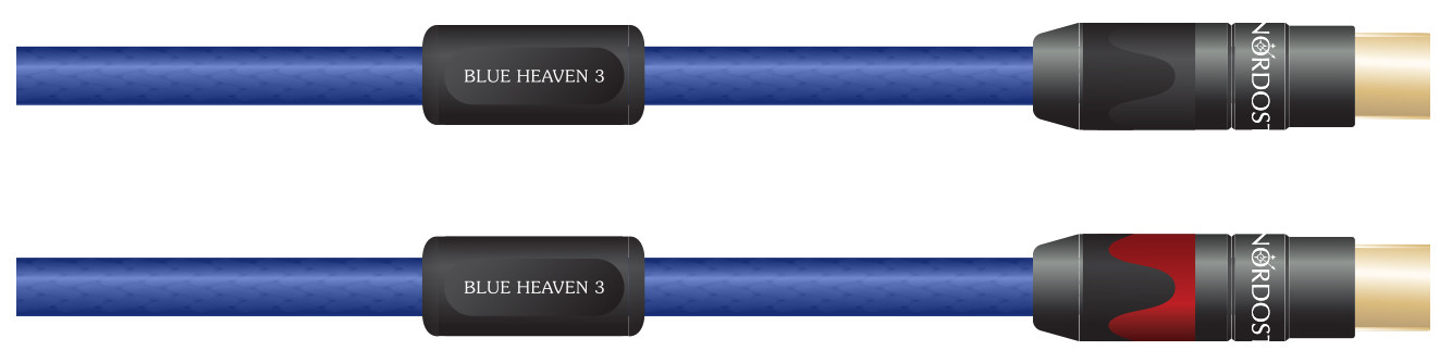 Auditorium Nordost Blue Heaven 3 Neutrik RCA Interconnect-Kabel 206305 - 1