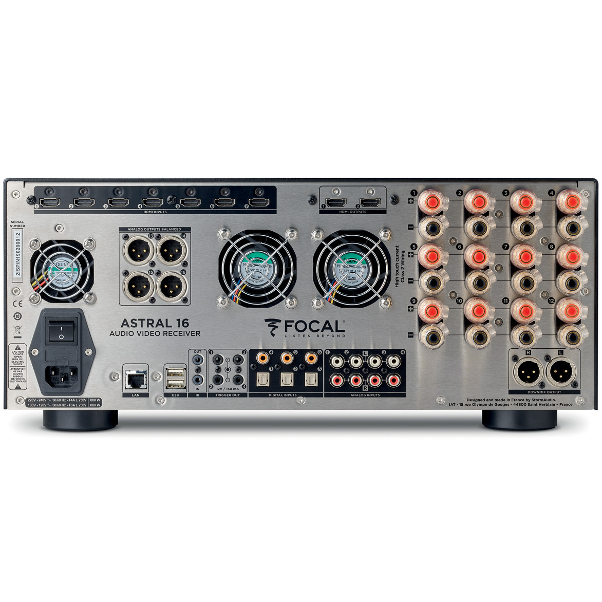 Auditorium Focal Astral 16 Audio-Video- Prozessor + Verstärker Schwarz 288981 - 3