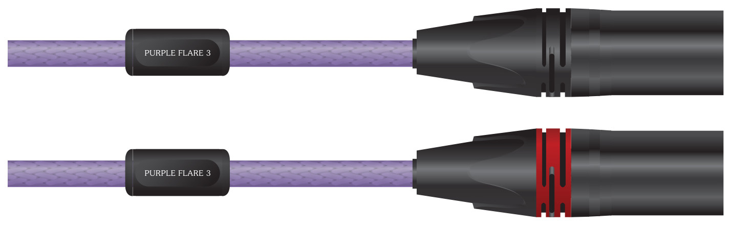 Auditorium Nordost Purple Flare 3 Neutrik XLR Interconnect-Kabel 206297 - 1
