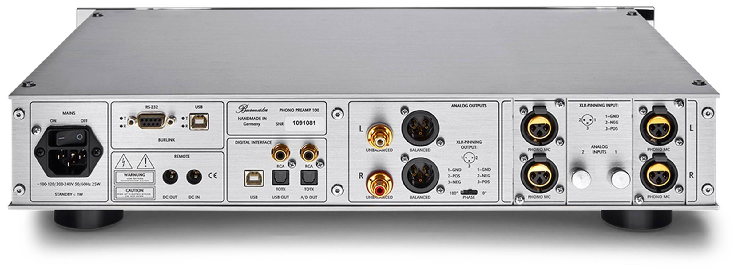Auditorium Burmester 100 Phono Vorverstärker 2 Phono In+ AD Wandler 253723 - 2