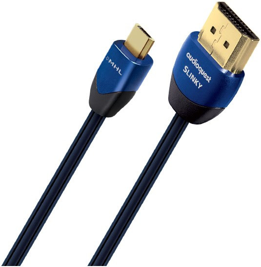 Auditorium Audioquest Slinky HDMI Ethernet-Kabel Micro - Standard 267649 - 1