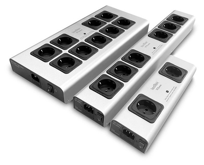 Auditorium Isotek V5 Gemini 2-Fach Netzfilter silber C13 Initium Kabel 299634 - 1