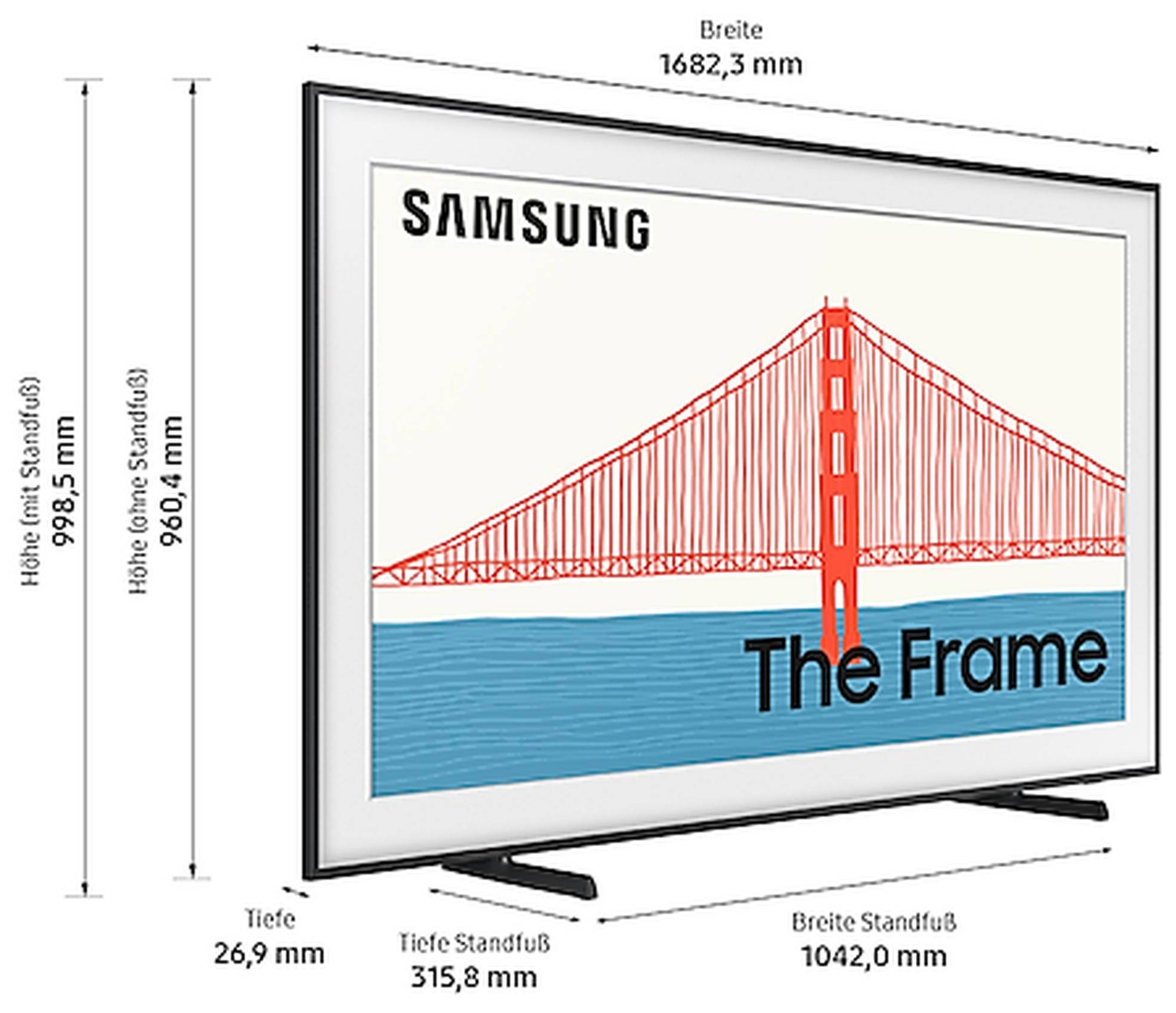Auditorium Samsung GQ75LS03AAUXZG QLED TV PQI3400 The Frame 2021 75 Zoll 291771 - 10