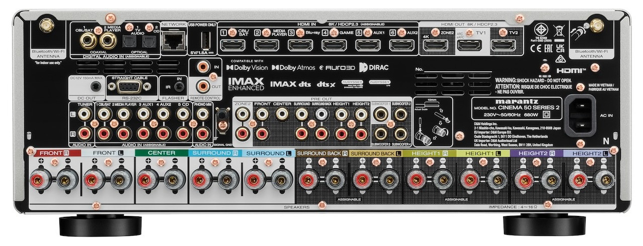 Auditorium Marantz CINEMA 50 Serie 2 9.4 AV-Verstärker 217625 - 6