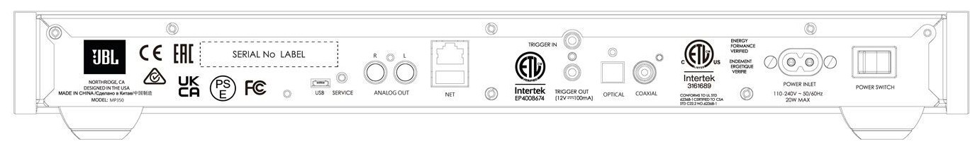 Auditorium JBL MP350 Classic Netzwerkspieler silber 201942 - 6