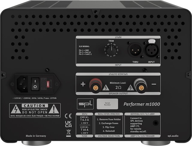 Auditorium SPL - Sound Performance Lab Performer M1000 Mono Endstufe 296045 - 2