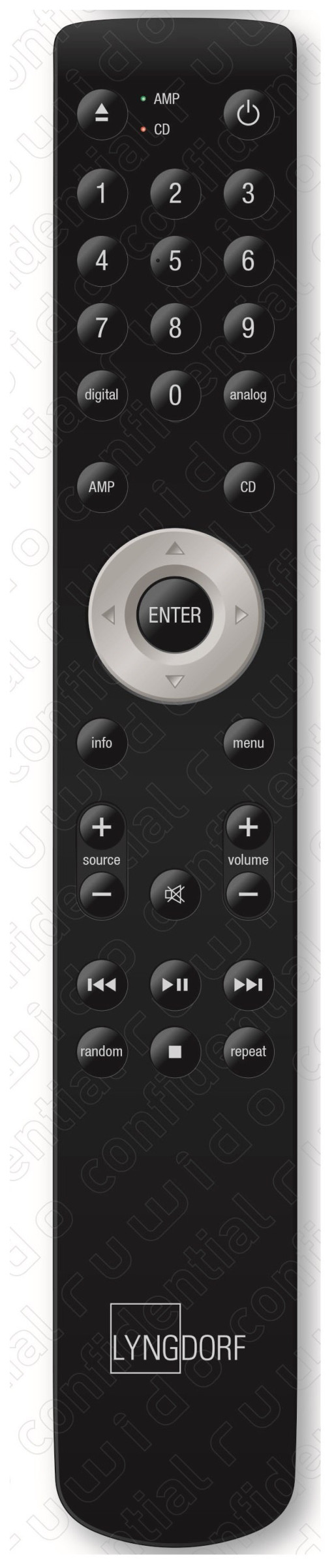 Auditorium Lyngdorf Audio IR Fernbedienung für TDAI 1120 und TDAI 2170 275866 - 1