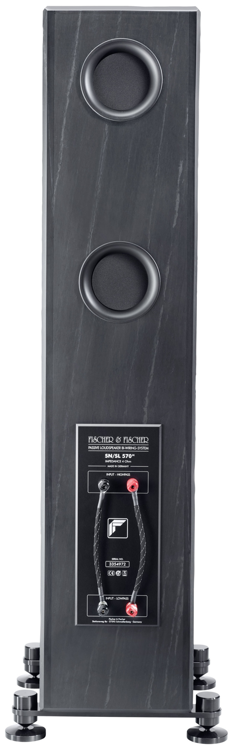 Auditorium Fischer & Fischer SL 570 M Naturschiefer 3-Wege Passivlautsprecher 209554 - 3
