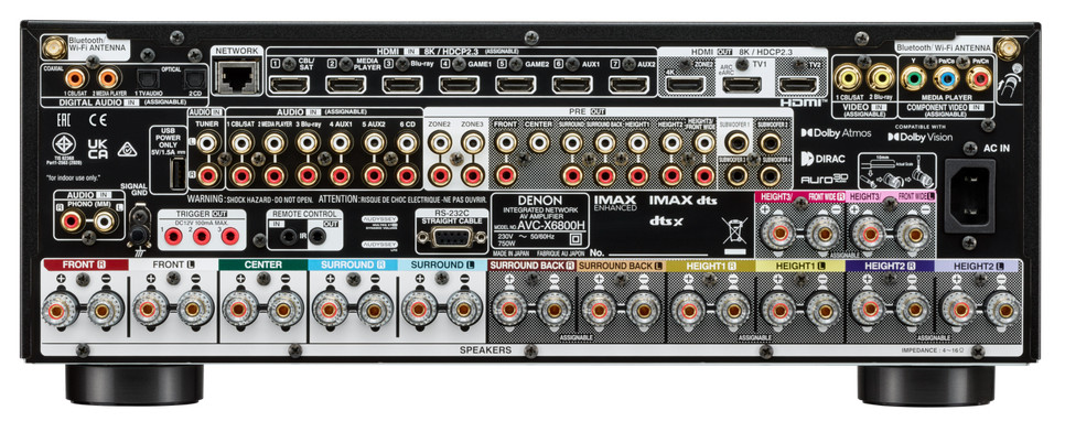 Auditorium Denon AVC-X6800H Heimkino-Verstärker 203098 - 5