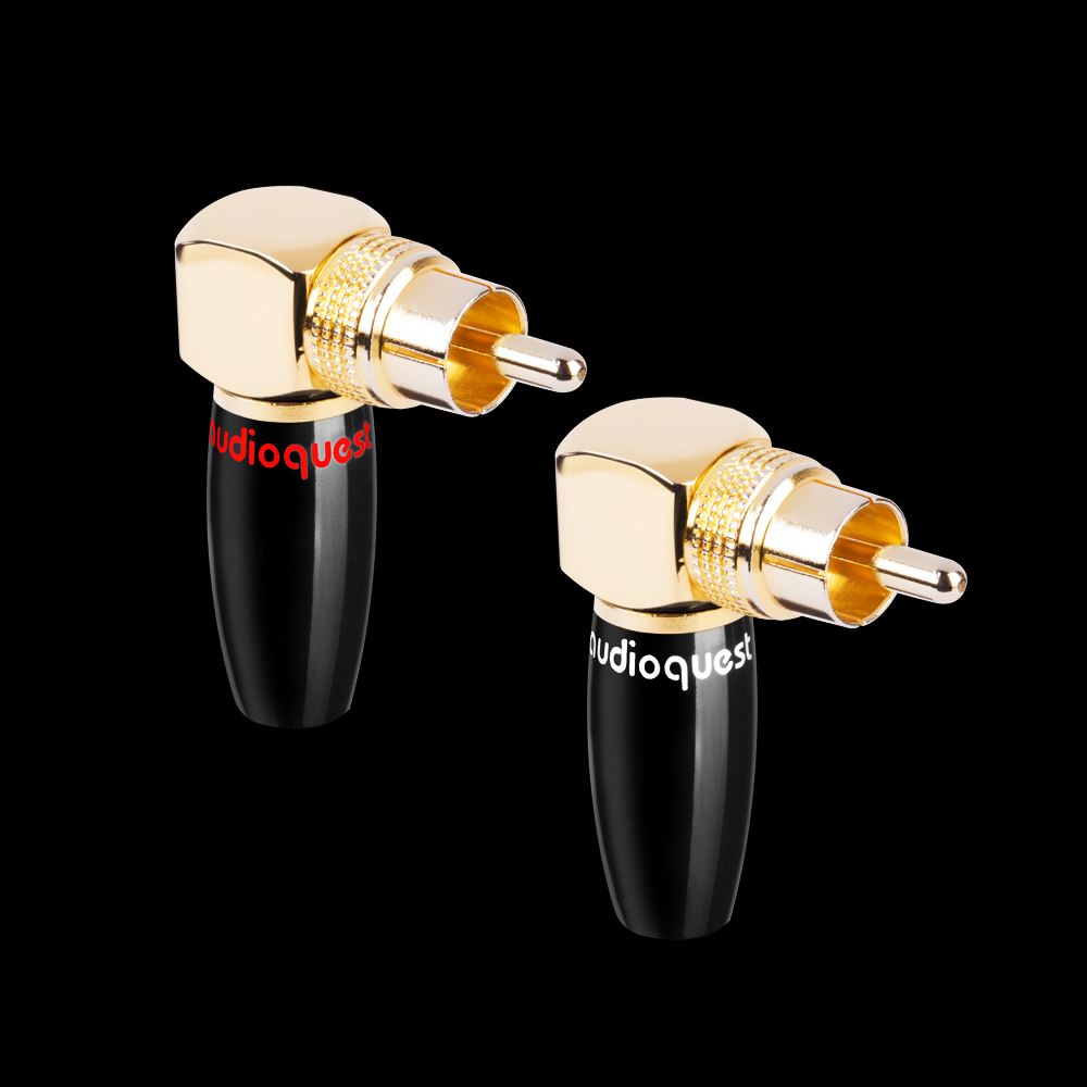 Auditorium Audioquest RCA-90° Konnektoren Winkelstecker, Male 202817 - 1