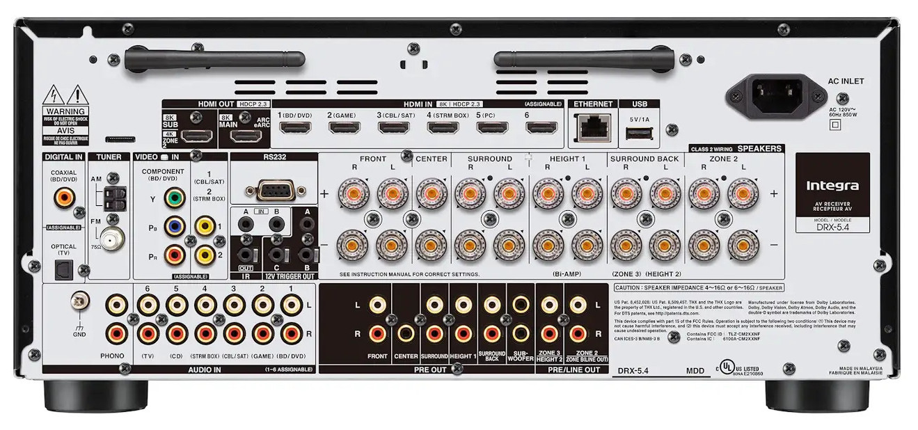 Auditorium Integra DRX 5.4 9.2 AV Receiver 214281 - 3