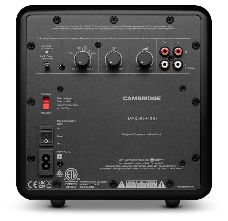 Auditorium Cambridge Audio MSX SUB 200 Subwoofer 215908 - 7